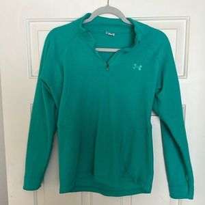 Under Armour quarter zip fleece pullover - women’s small, teal